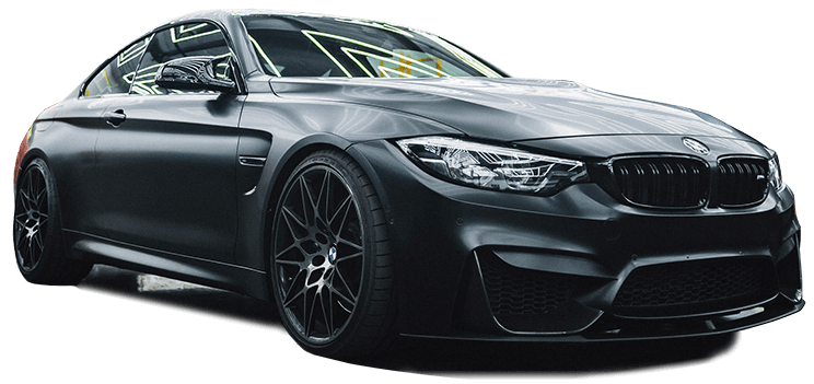 black bmw m3 coupe car ceramic coated